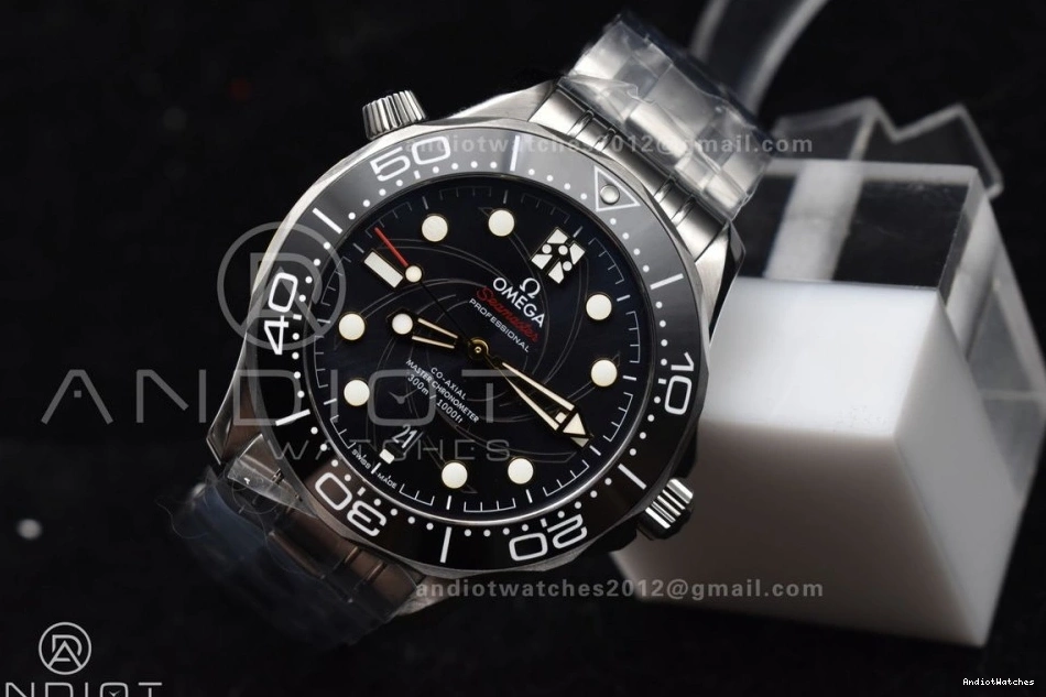 Bracelet Edition SS 1:1 Dial Best Diver James Black VSF 1094 Bond Black 007 A Seamaster On Ceramic Supportive 300M 1025